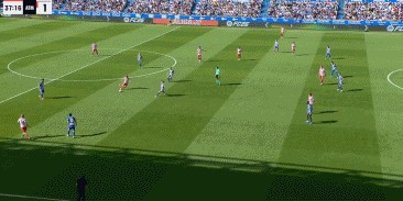 半场：马竞1-1阿拉维斯，朱利亚诺-西蒙尼破门，瑟洛特送点